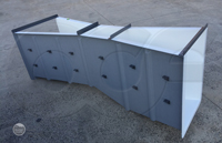 Fiberglass 12-inch Parshall flume manufactured by Openchannelflow