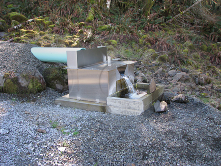 Weir Box measuring Dam Seepage
