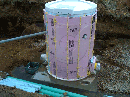 field insulated fiberglass flow metering manhole