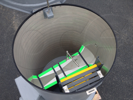 Domed top Packaged Metering Manhole with a Parshall flume