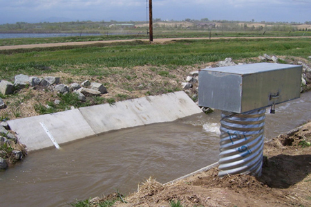 Concrete Long Throated Flume for Water Rights Measurement