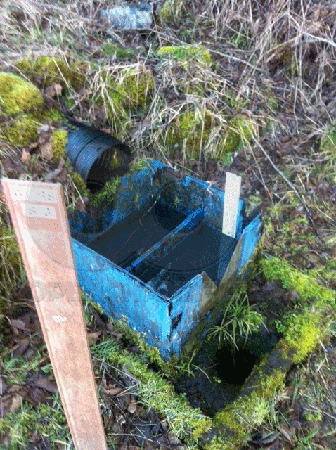 S-3 dam seepage weir box