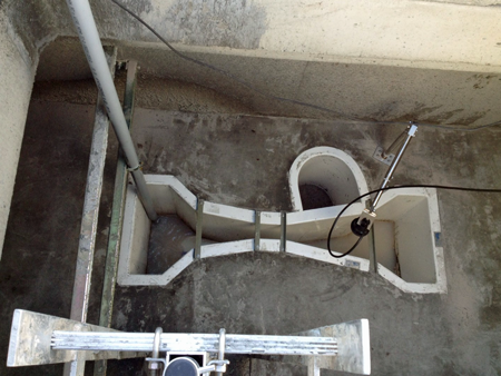 Abandoned Stilling Well on a Tracom Parshall Flume Measuring Sanitary Flows