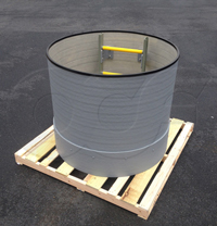 extension for an Openchannelflow fiberglass flow metering manhole