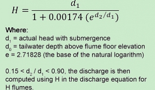 Image for Correcting H Flume Flow Submergence article
