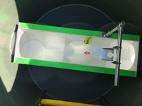 10-inch Palmer Bowlus flume in a fiberglass packaged metering manhole