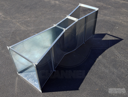 galvanized parshall flume for agricultural application