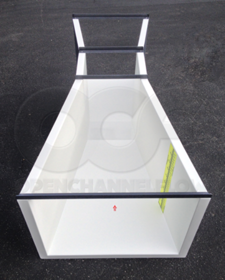 24-inch parshall flume with staff gauge