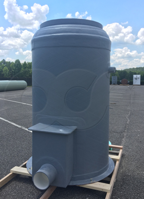 traffic metering manhole with 38-inch opening