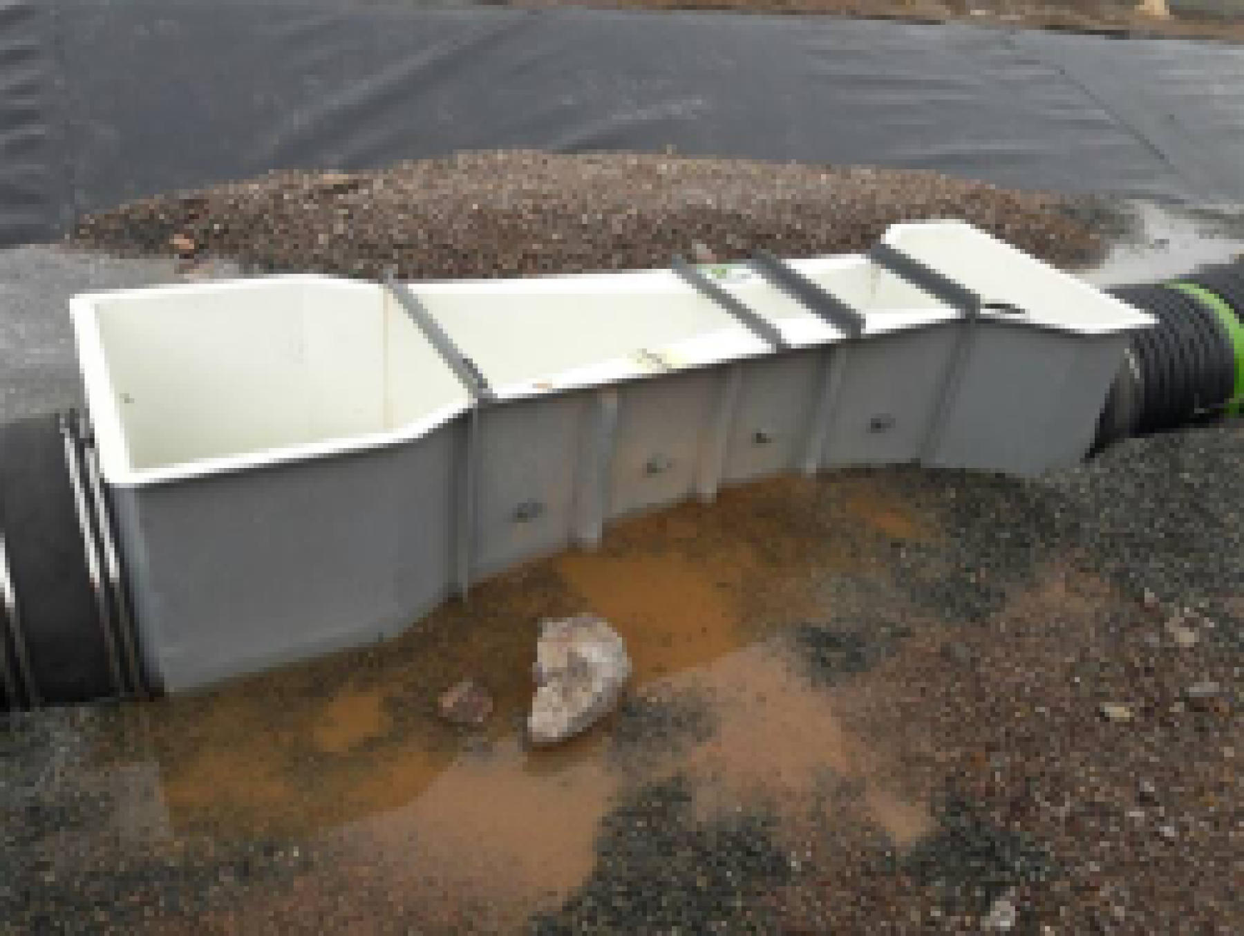 18-inch parshall flume with end adapters