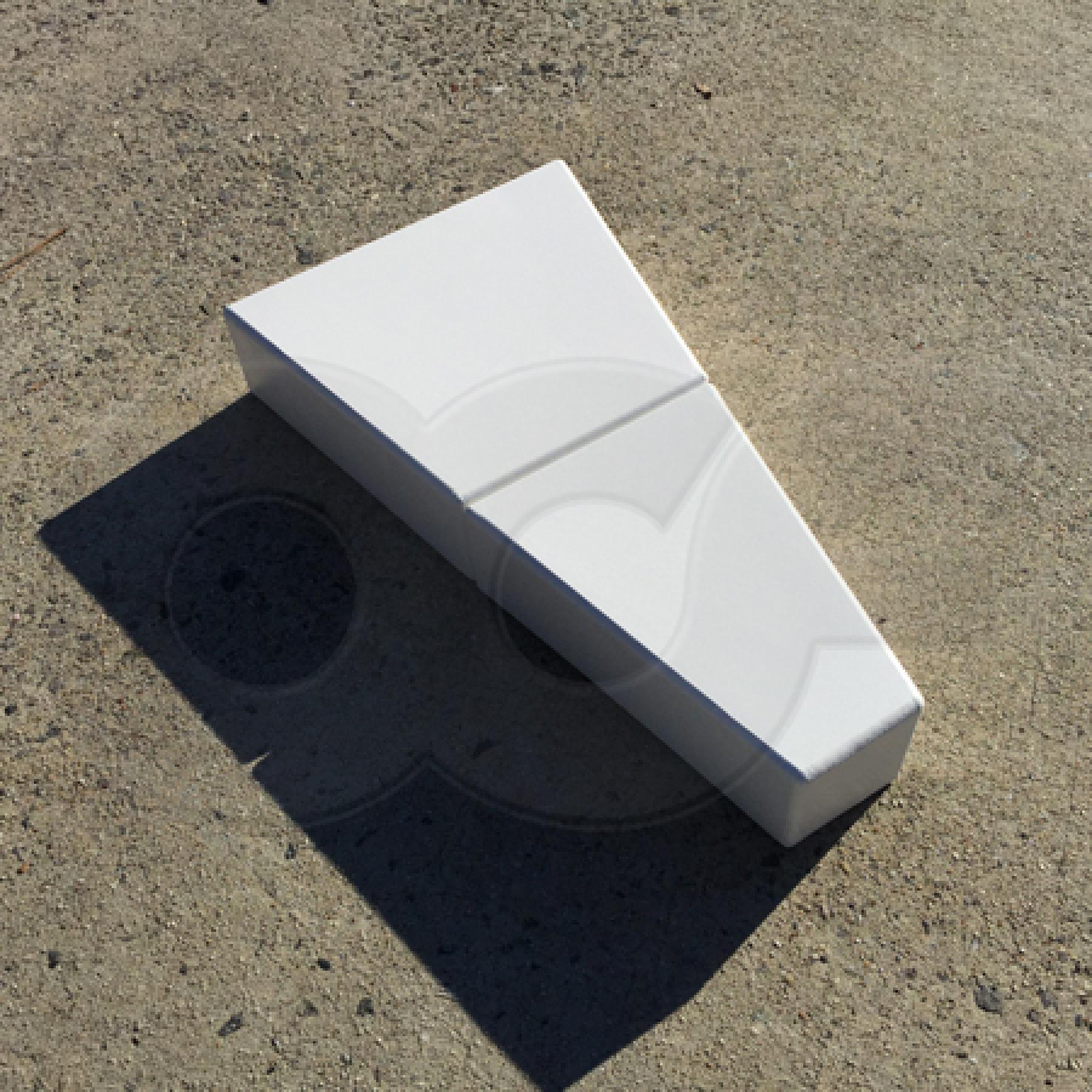 replacement floor for Parshall flume converging section