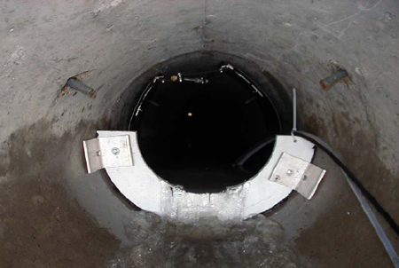 circular weir installed in a pipe