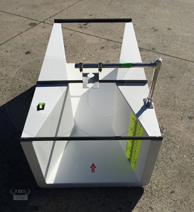 plan view of a Cutthroat flume