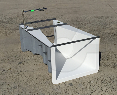 cutthroat flume suitable for water rights measurement