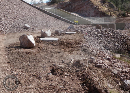 Packaged Metering Manholes measuring dam seepage