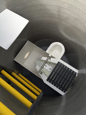 Packaged Metering Manhole with HS flume to measure dam seepage