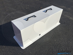 fiberglass insulated cover for a 6-inch Parshall flume