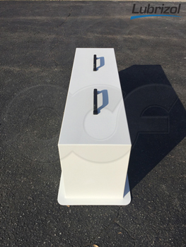 end view of a fiberglass insulated flume cover from Openchannelflow for a customers existing Parshall flume