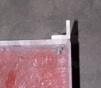 Example of fiberglass laminate thickness on a Kenco Plastics 2