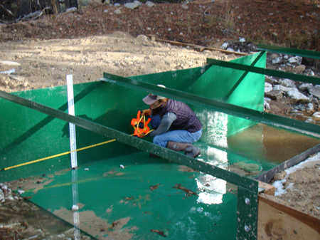 locating the Ha point of measurement in a Parshall Flume