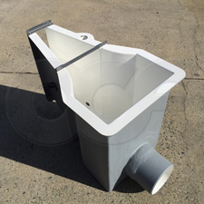 Fiberglass Montana Flume with Inlet End Adapter and Probe Well by Openchannelflow