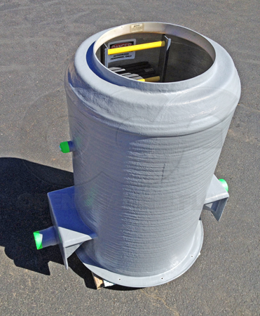 wide opening H-20 reducer top on Openchannelflow Packaged Flow Metering Manhole