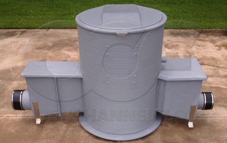 Fiberglass Packaged Flow Metering Manhole with Domed Top from Openchannelflow