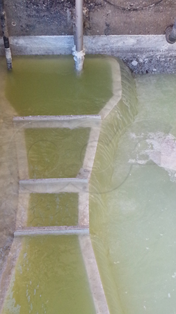 overflowing completely submerged parshall flume