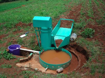 painted steel H flume measuring edge-of-field (catchment) runoff