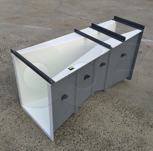 9-inch fiberglass parshall flume for water rights measurement