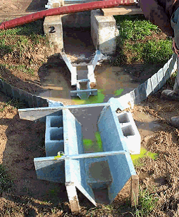 RBC flumes in series - both with upstream sedimentation