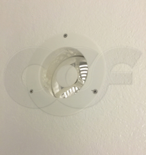 inside view of hybrid louver mounted in a fiberglass equipment shelter from Openchannelflow