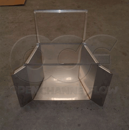 custom stainless steel cutthroat flume for channel 2 industrial flows