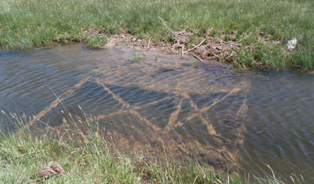 submerged water rights Cutthroat flume