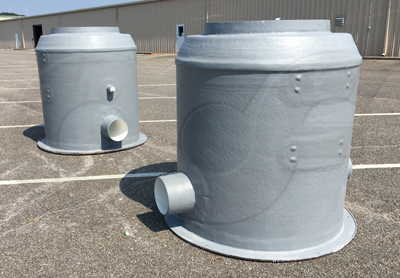 metering manholes with tops for parking lots - roads - loading docks - warehouses