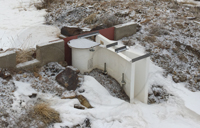 cold weather earthen channel Parshall flume