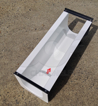 Fiberglass 4D+1-inch style Palmer Bowlus Flume with Approach Section