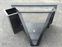 attached stilling well on a fiberglass h flume