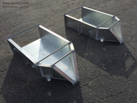galvanized H flumes with integral approach sections
