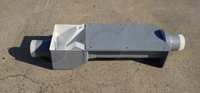 outlet drop box - left - on a 0.5-foot H flume